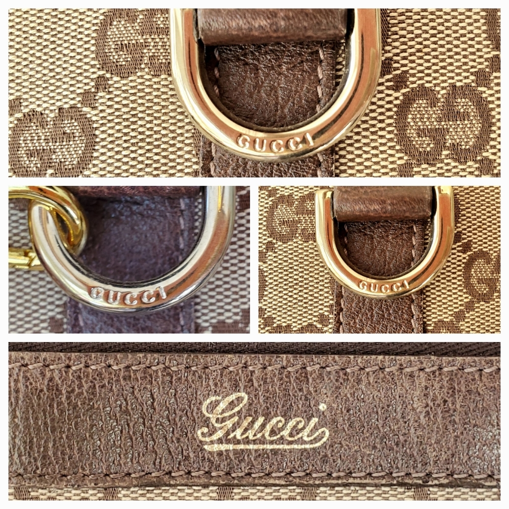 Authentic GUCCI Monogram Canvas GG Tote - Picture 6 of 11